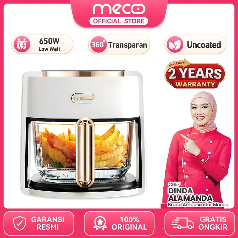 Mecoo Most Aesthetic Transparan Air Fryer Digital
